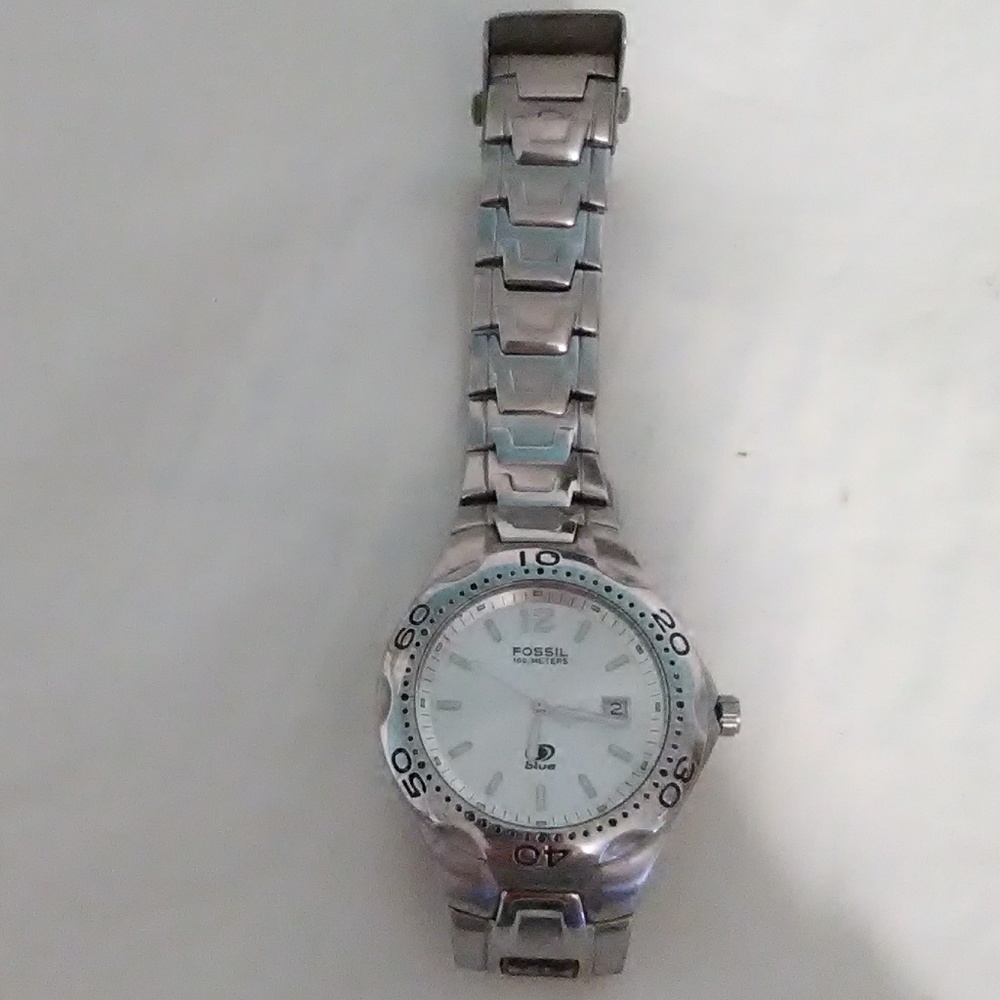 SALE Mens Fossil Blue Watch - Picture 8 of 8